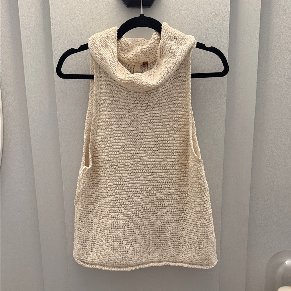 Pilcro Cream Cowl Neck Sweater